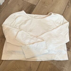 lululemon athletica Cream Long Sleeve Top